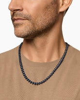 Armory® Necklace in Black Titanium with Sapphires, 7.5mm